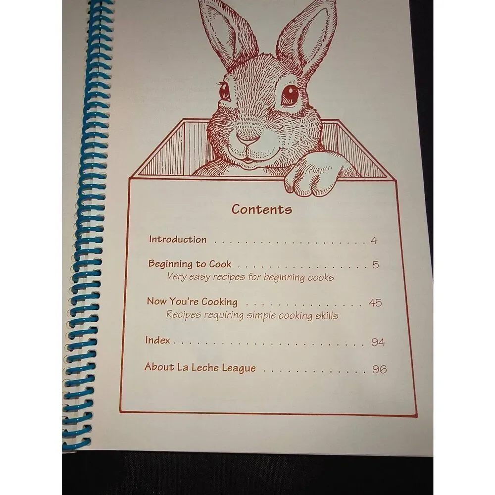 Whole Foods for Kids to Cook by La Leche League International Spiral bound 1995